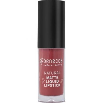 Ruj Lichid Mat Bio Benecos, nuanta Trust in Rust, 5 ml