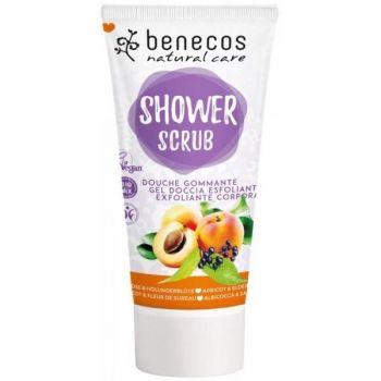 Scrub de Corp Bio cu Flori de Soc si Caise Benecos, 200ml