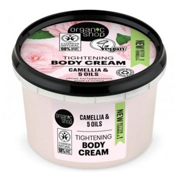 Crema de Corp Japanese Camellia Organic Shop, 250ml la reducere