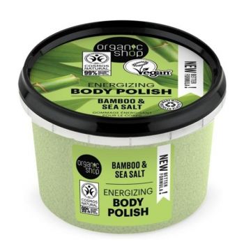 Exfoliant de Corp cu Sare Marina si Bambus Tropical Bamboo Organic Shop, 250 ml