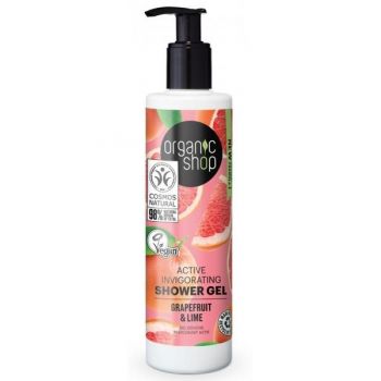 Gel de Dus Bio cu Lime si Grapefruit Grapefruit Punch Organic Shop, 280ml de firma original