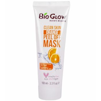 Masca exfolianta revitalizanta si regeneranta cu portocala, Bio Glow Clean Skin, Peel-Off Mask, 100 ml