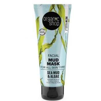Masca Faciala cu Namol si Extract de Alge Sea Mud & Algae Organic Shop, 75ml