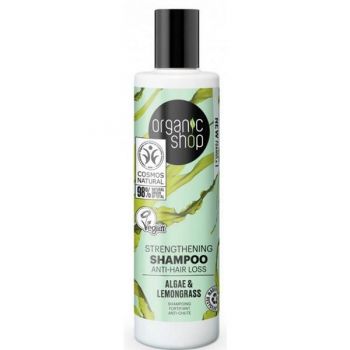 Sampon Fortifiant Impotriva Caderii Parului cu Alge & Lemongrass Organic Shop, 280ml de firma original