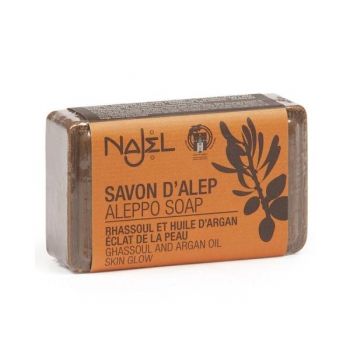 Sapun de Alep cu Ulei de Argan si Rhassoul Najel, 100 g