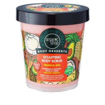 Scrub de Corp pentru Remodelare Tropical Mix Organic Shop, 450ml Scrub de Corp pentru Remodelare Tropical Mix Organic Shop, 450ml