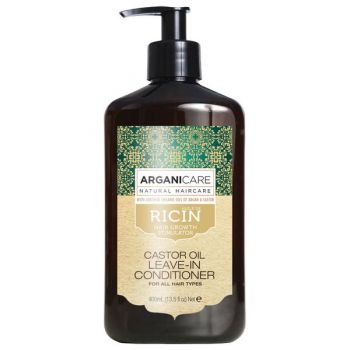 Balsam Fara Clatire Ultra-Hidratant cu Ulei de Ricin pentru Toate Tipurile de Par Arganicare, 400ml la reducere