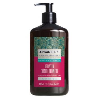 Balsam Fortifiant si Nutritiv cu Keratina pentru Par Deteriorat si Tratat Chimic si Termic Arganicare, 400ml la reducere