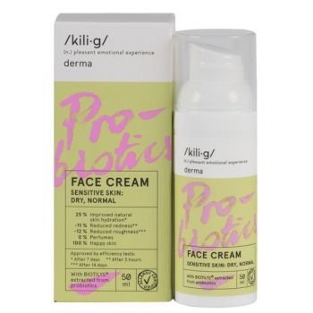 Crema de Fata cu Probiotice pentru Ten Sensibil, Uscat si Normal Kilig, 50ml