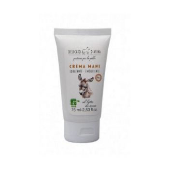 Crema de Maini cu Lapte de Magarita Delicato D'asina La Dispensa, 75 ml Crema de Maini cu Lapte de Magarita Delicato D'asina La Dispensa, 75 ml