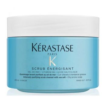 Exfoliant pentru Scalp Gras - Kerastase Fusio Scrub Energisant, 325 g la reducere