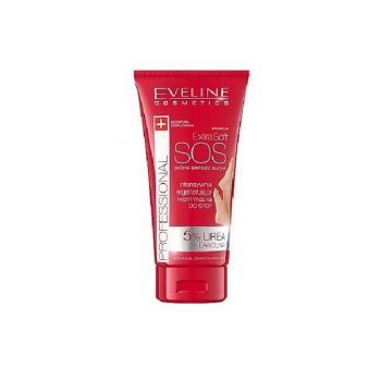 Cremă pentru picioare, Eveline Cosmetics, Extra Soft Sos Actively Regenerating Foot Cream Mask ,100 ml