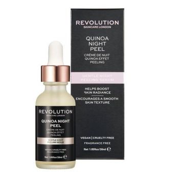 Ser pentru fata, Makeup Revolution, Skincare Gentle Night Peeling Serum, Quinoa Night Peel, 30 ml