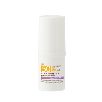 Stick cu protectie solara, rezistent la apa, cu extract de galbenele de la Pallazzo Massaini, SPF 50 Stick cu protectie solara, rezistent la apa, cu extract de galbenele de la Pallazzo Massaini, SPF 50