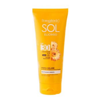 Crema protectie solara, rezistent la apa, cu extract de helycrysum de la Domeniul Massaini SPF 30