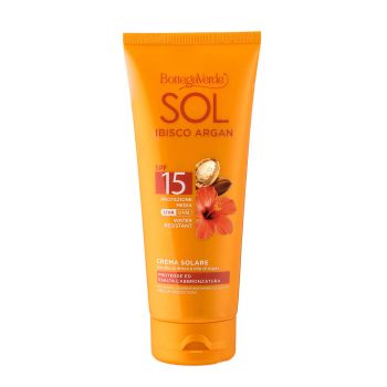 Crema protectie solara, rezistent la apa, cu ulei de Hibiscus si Argan, SPF 15 de firma originala