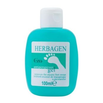Gel Antiperspirant pentru Picioare Herbagen, 100 ml