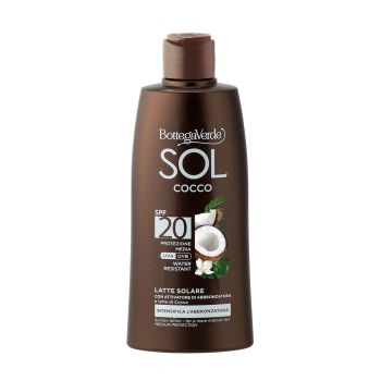 Lapte protectie solara, cu lapte de nuca de cocos, SPF 20