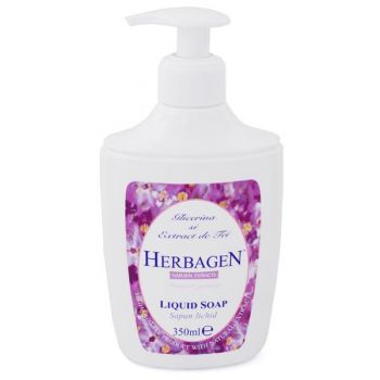 Sapun Lichid cu Glicerina si Extract de Tei Herbagen, 350 ml
