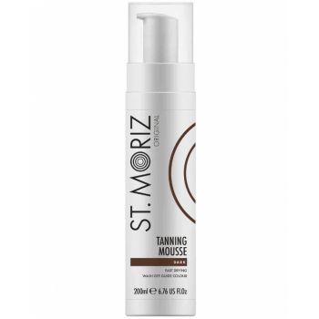 Spuma Autobronzanta Profesionala ST MORIZ Tanning Mousse, Efect instant, Dark, 200 ml