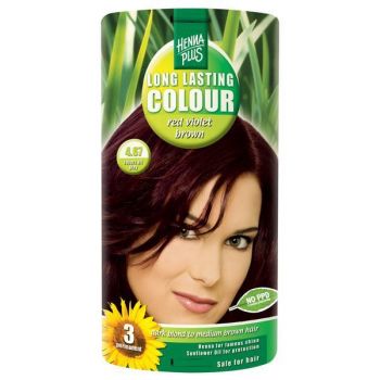 Vopsea par, Long Lasting Colour, 4.67 Red Violet Brown, Hennaplus ieftina