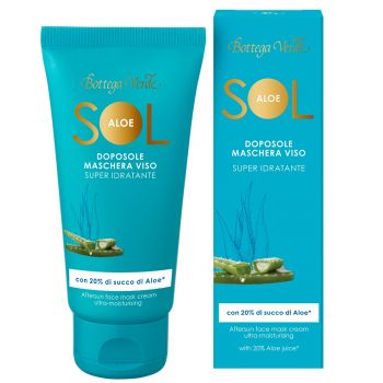 Masca de fata, dupa plaja, cu 20% extract de Aloe Vera