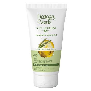 Masca exfolianta 3 in 1, pentru ten gras si mixt, cu extract de ghimbir