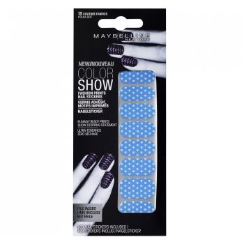 Stickere unghii Maybelline New York COLOR SHOW Fashion Prints, 13 Polka Dot, 18 bucati