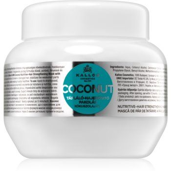 Kallos KJMN Professional Coconut masca hranitoare pentru par deteriorat