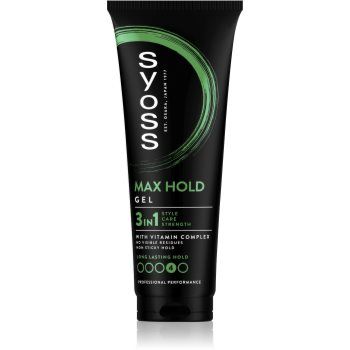 Syoss Max Hold gel de păr cu fixare puternică Syoss Max Hold gel de păr cu fixare puternică