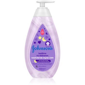 Johnson's® Bedtime gel de curățare pentru un somn liniștit pentru pielea bebelusului