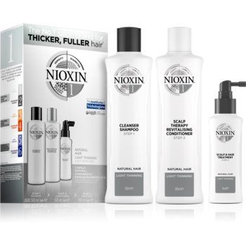 Nioxin System 1 Natural Hair Light Thinning set cadou petru par fragil si fara vlaga