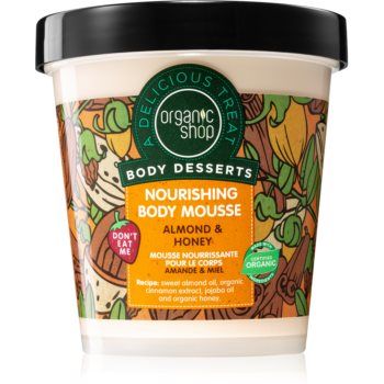 Organic Shop Body Desserts Almond & Honey spuma de corp nutritie si hidratare