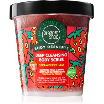 Organic Shop Body Desserts Strawberry Jam peeling de curățare profundă pentru corp