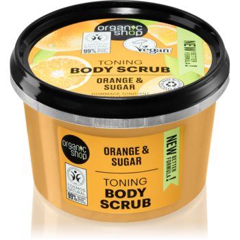 Organic Shop Orange & Sugar exfoliant tonifiant pentru corp