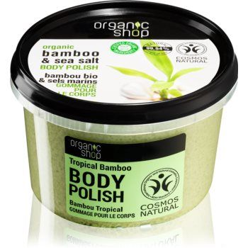 Organic Shop Organic Bamboo & Sea Salt exfoliant energizant pentru corp