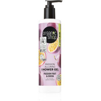 Organic Shop Passion Fruit & Cocoa gel de dus imbatator