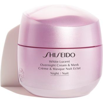 Shiseido White Lucent Overnight Cream & Mask mască și cremă de noapte hidratantă impotriva petelor de firma originala