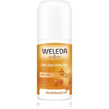 Weleda Sea Buckthorn deodorant roll-on fără săruri de aluminiu cu protectie 24h