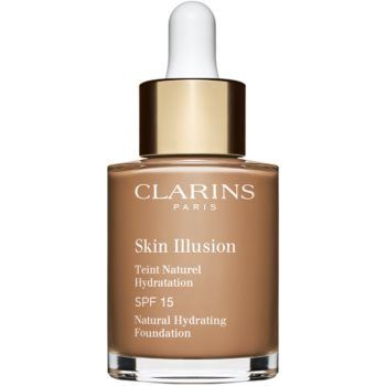 Clarins Skin Illusion Natural Hydrating Foundation makeup radiant cu hidratare SPF 15