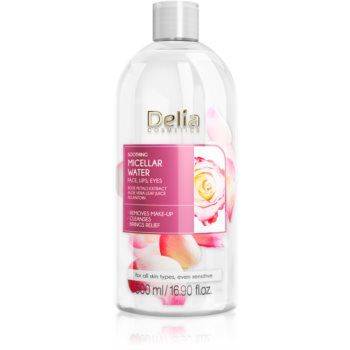 Delia Cosmetics Micellar Water Rose Petals Extract Demachiant calmant micelara de apa de firma originala