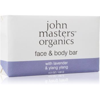 John Masters Organics Lavender & Ylang Ylang sapun hidratant pentru fata si corp de firma original