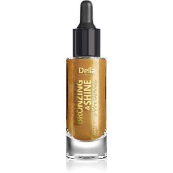 Delia Cosmetics Bronzing & Shine Shape Defined ulei pentru stralucire pentru fata si corp