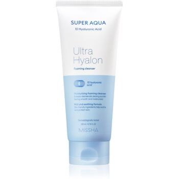 Missha Super Aqua 10 Hyaluronic Acid crema hidratanta pentru curatare