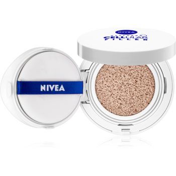 Nivea Hyaluron Cellular Filler Cushion burete cu machiaj matifiant 3 in 1