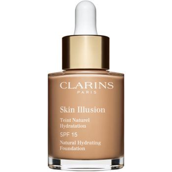 Clarins Skin Illusion Natural Hydrating Foundation makeup radiant cu hidratare SPF 15 ieftin