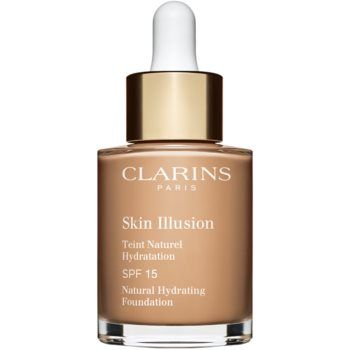 Clarins Skin Illusion Natural Hydrating Foundation makeup radiant cu hidratare SPF 15