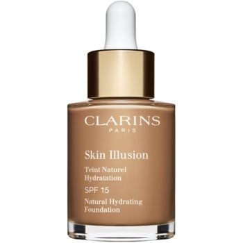 Clarins Skin Illusion Natural Hydrating Foundation makeup radiant cu hidratare SPF 15