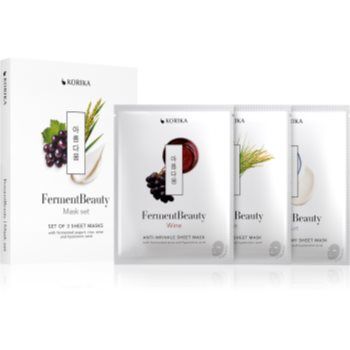 KORIKA FermentBeauty Mask Set set de măști faciale