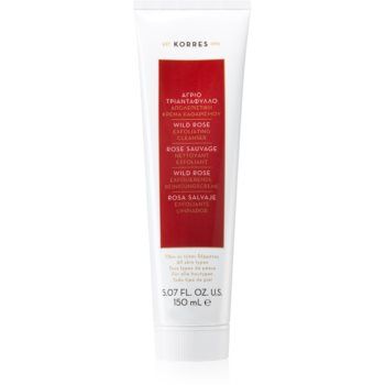 Korres Wild Rose crema exfolianta pentru curatare